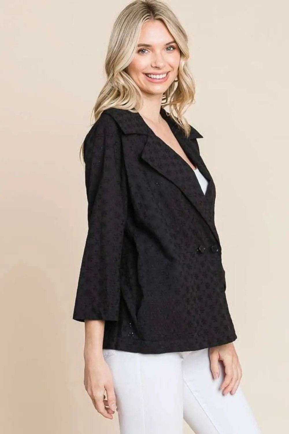 Culture Code chic eyelet jacket - Love Salve